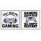 Stupell Industries Gamer Culture Phrases 2pc Framed Giclee Set, design by Kim Allen